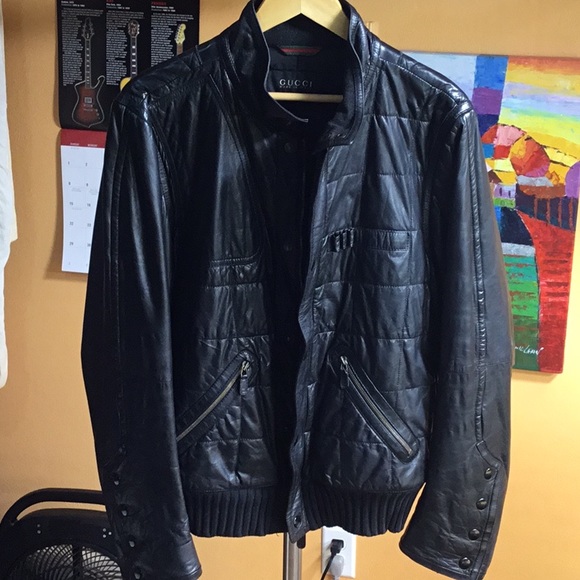 Gucci Black Leather Hunting Jacket - Picture 15 of 16